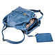 Women's leather backpack 'Paulina' (blue). Backpacks. Russian leather Guild. My Livemaster. Фото №4