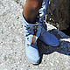 boots: INDIANINI Blue - Handmade Italian Boots. High Boots. Febe-handmade. My Livemaster. Фото №6