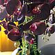 Орхидеи искусственные "Бордо". Композиции. Мадам Деку. Интернет-магазин Ярмарка Мастеров.  Фото №2