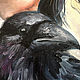 Order Girl and Raven, painting with a bird, portrait of a girl. myfoxyart (MyFoxyArt). Livemaster. . Pictures Фото №3