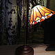 Настольная лампа: Оранжевый цветок. Настольные лампы. Мастерская бабушки совы. Ярмарка Мастеров.  Фото №5