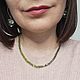 "Травы" хризолит, апатит. Чокер. Nadin-beads. Интернет-магазин Ярмарка Мастеров.  Фото №2
