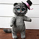 A large Cheshire cat. Stuffed Toys. ToysMari (handmademari). Ярмарка Мастеров.  Фото №5