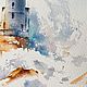 Картина с маяком в море, Москва. Морской пейзаж. Картины. Современные картины для интерьера (olga-ermakova). Ярмарка Мастеров.  Фото №6