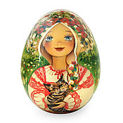 Подарок на Пасху яйцо расписное пасхальное Аленушка
