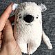 Белый мишка. Мягкие игрушки. Am Happy Toys. Ярмарка Мастеров.  Фото №5
