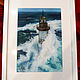Ar-men lighthouse. Sea. Storm. Print from the author's work. Pictures. Valeria Akulova ART. My Livemaster. Фото №5
