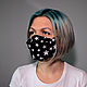 Reusable mask ' White stars', Protective masks, Moscow,  Фото №1