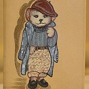Сумки и аксессуары handmade. Livemaster - original item Passport cover: Fashionista bear. Handmade.