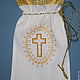 Заказать Bolsa para rizo o Cruz. krestimbaby (krestimbaby). Ярмарка Мастеров. . Baptismal pouch Фото №3