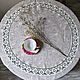 Order Tablecloth for a large round table linen 100% rice. Cucumbers d. .220 cm. flax&lace. Livemaster. . Tablecloths Фото №3