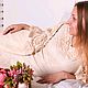 Пенюар и ночная рубашка Нежность. Комбинации. Oksana Sokolova (woolhandmade). Ярмарка Мастеров.  Фото №5