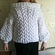 Women's handmade sweater with braids. Sweaters. imknitwear. My Livemaster. Фото №4