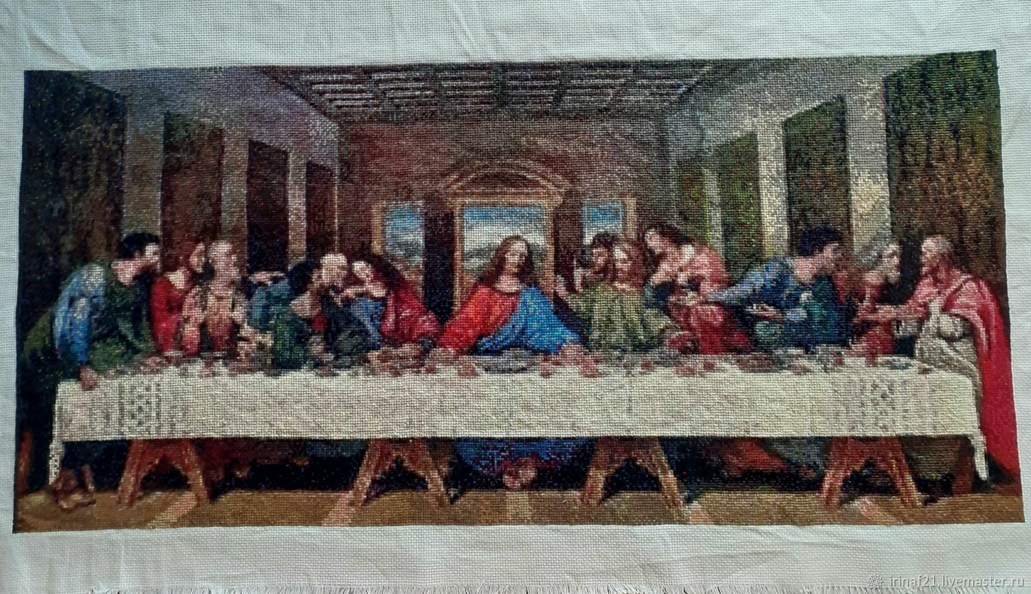 Тайная вечеря b Вышивка нитками > Luca-S > Религия. The Last Supper