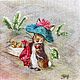 Кролик «Бенджамин Банни», вышивка гладью, картина. Картины. IRINA_EMBROIDERY_. Интернет-магазин Ярмарка Мастеров.  Фото №2