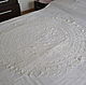 Antique round tablecloth on the table, Vintage interior, Naples,  Фото №1