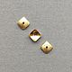 СЕРЕБРО 925. Шапочка "Звездная пыль" квадр., Vermeil 18K. Фурнитура. COMPONENTS: ФУРНИТУРА, КАМНИ, ЖЕМЧУГ. Интернет-магазин Ярмарка Мастеров.  Фото №2
