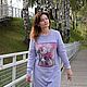 Заказать Вязаное платье с валяной картиной. Лорина. Ярмарка Мастеров. . Платья Фото №3