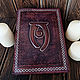 Order Skyrim Spell Volumes Leather diary with embossed and painted. CrazyLeatherGoods. Livemaster. . Diaries Фото №3