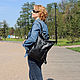  Backpack women's leather black Dahlia Mod SR31-711. Backpacks. Natalia Kalinovskaya. Online shopping on My Livemaster.  Фото №2