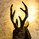 Декоративная голова оленя светильник. Настенные светильники. FOREST PARK. Интернет-магазин Ярмарка Мастеров.  Фото №2