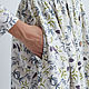 White button-down dress with freshness print (robe dress). Dresses. molinialife. My Livemaster. Фото №5