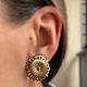 Винтаж: Винтажные клипсы кувшинки Coro. Серьги винтажные. Vintage.trinket. Ярмарка Мастеров.  Фото №5