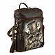 Women's backpack 'Cat Steampunk'. Backpacks. Pelle Volare. Online shopping on My Livemaster.  Фото №2