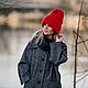 Voluminous hat 'Winter berry', Caps, Moscow,  Фото №1