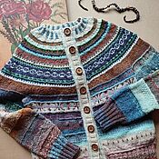cardigan in tweed yarn