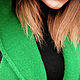 Green hooded scarf. Hoods. Knitted fairy tales (empatik). My Livemaster. Фото №5