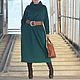 Платье с воротником изумрудное СТО ВОСЕМЬДЕСЯТ ПЯТЬ. Платья. Fresh-fashion. Ярмарка Мастеров.  Фото №5