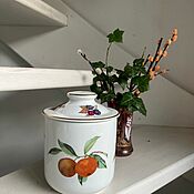 Винтаж handmade. Livemaster - original item Fruit jar, porcelain, England. Handmade.