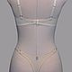 Комплект нижнего белья бежево - голубой. Комплекты белья. Natali Lingerie / Нижнее бельё ручной работы!. Ярмарка Мастеров.  Фото №5