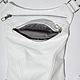 Hip bag leather white. Waist Bag. Lollypie - Modiste Cat. My Livemaster. Фото №6