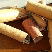 Материалы для творчества handmade. Livemaster - original item Natural materials: Birch bark tubes for decoration. Handmade.