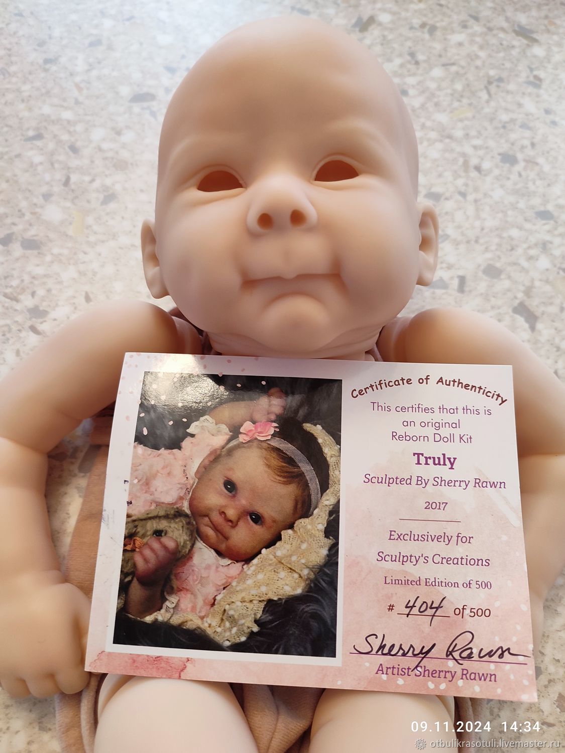 Reborn Kit Truly By Sherry Rawn Ashton Drake ELLA Realistic Touch
