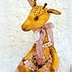 Пьер:) жираф тедди. Тедди Зверята. ЛуКс:)) Кукольное счастье! (Ксения) (Xaxa1512). Ярмарка Мастеров.  Фото №6