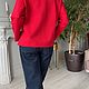 Свитшот оверсайз из вискозного джерси EGGDRESS FRIDA IN RED. Джемперы. EGGDRESS (Eggdress). Ярмарка Мастеров.  Фото №4