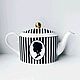 Винтаж: Fortnum and mason редкий чайник LULU GUINNESS с золотом 22К. Сервизы винтажные. Decor.mylove. Ярмарка Мастеров.  Фото №6