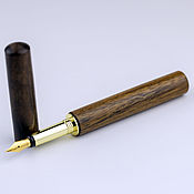 Канцелярские товары handmade. Livemaster - original item Diplomat G fountain pen made of walnut wood. Handmade.