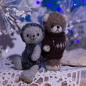 Куклы и игрушки handmade. Livemaster - original item Hedgehog and Bear Cub (set). Handmade.