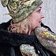 Высокая шапка и варежки валяные "Карамель" женские. Шапки. BlohaTM. Ярмарка Мастеров.  Фото №5