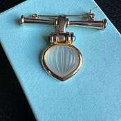 Винтаж handmade. Livemaster - original item Brooch, pendant of Lalique house, glass, jewelry alloy, France. Handmade.