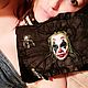 3D 'Joker' clutch made of genuine leather and suede, Clutches, Moscow,  Фото №1
