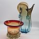 Винтаж: Ваза цветное гутное стекло СССР. Вазы винтажные. Hobby_vintage_antique. Ярмарка Мастеров.  Фото №8