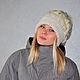 Hat made of Merino wool and goat fluff. Caps. Olga Lado. Online shopping on My Livemaster.  Фото №2