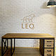 Компьютерный стол из дуба LF-328. Столы. Leo-loft. Интернет-магазин Ярмарка Мастеров.  Фото №2