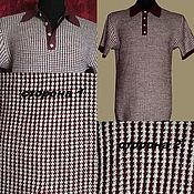 Мужская одежда handmade. Livemaster - original item Men`s shirts: 100%Linen.Shirt Chain mail in two colors. Handmade.
