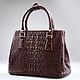 Сумка из кожи крокодила IMA0625VK1. Сумка через плечо. CrocShop товары из экзотической кожи. Интернет-магазин Ярмарка Мастеров.  Фото №2